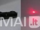 7 LED žibintuvėlis – lazeris, atsparus vandeniui k