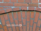Raudonos vokiškos senovines plytos