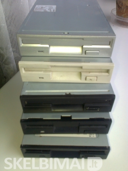 Floppy irenginiai Fdd 3,5" ir card-reader ĮVAIRIU ir daug daug kitu daliu