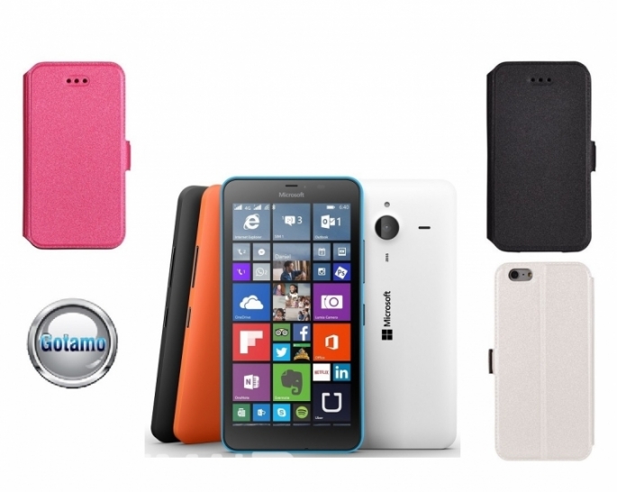 Slim Diary dėklai Microsoft Lumia 640 XL mobiliesiems telefonams