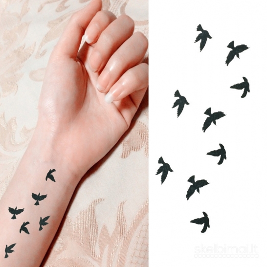 Laikina tatuiruotė "Liberty Birds"