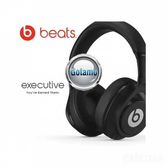 Naudotos ausinės Beats Executive juodos spalvos WWW.GOTAMO.LT