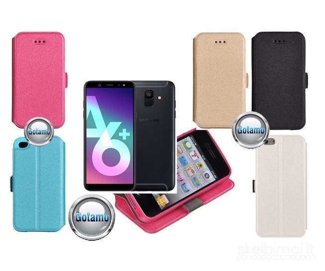 Slim Diary dėklai Samsung Galaxy A6+ (2018) telefonams www.gotamo.lt