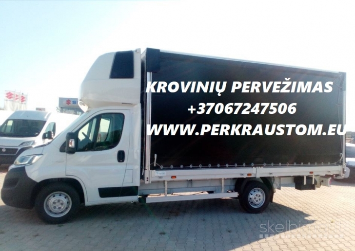 Siuntų ir krovinių gabenimas NAUJAIS tentiniais / kietasoniais mikroautobusais 