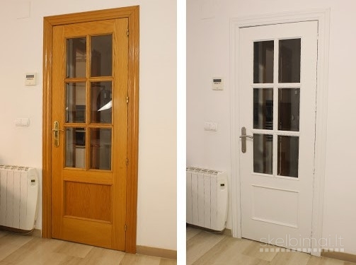 Durų ir langų atnaujinimas (restauravimas) , įstatymas ir montavimas