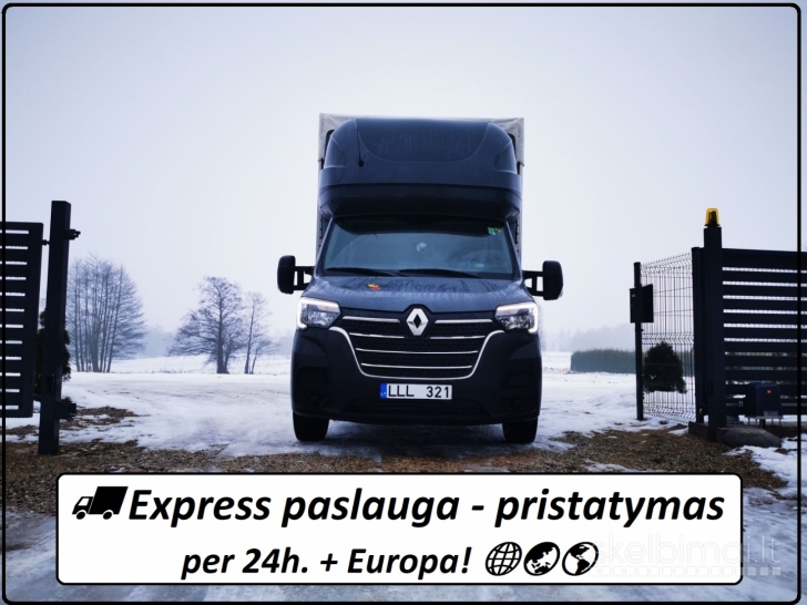 Express paslauga - pristatymas per 24h. + Europa! 