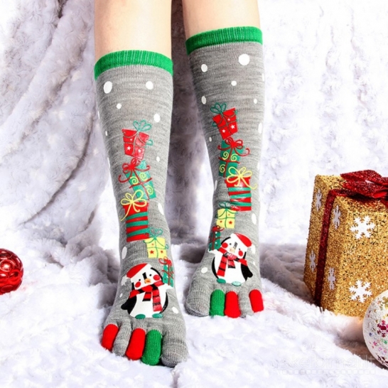Pirštuotos Kalėdinės kojinės