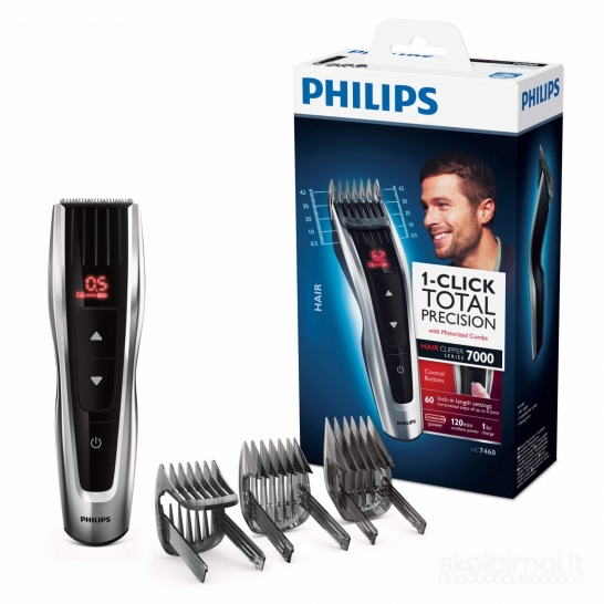 Philips belaide plaukų, barzdos kirpimo mašinėlė, kaip nauja, su komplektu.