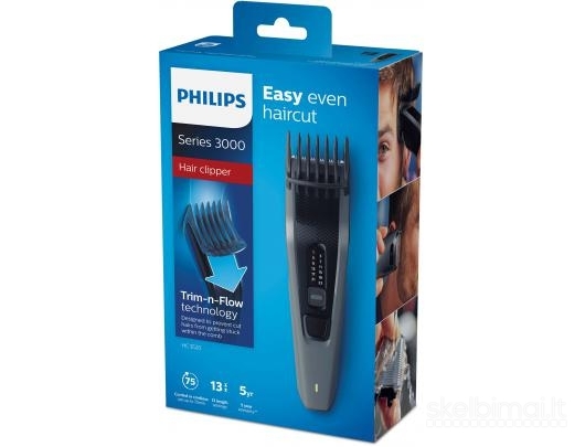 Philips belaide plaukų, barzdos kirpimo mašinėlė, kaip nauja, su komplektu