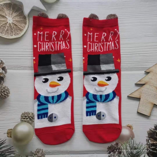 Kalėdinės moteriškos kojinės, 1 pora